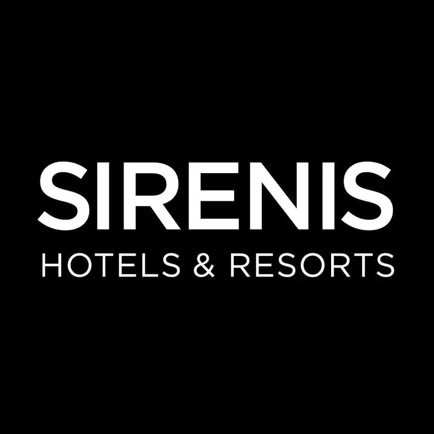 Logo of Barceló Hotel Group in black and white text.
