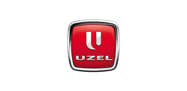 Uzel logo on a white background.