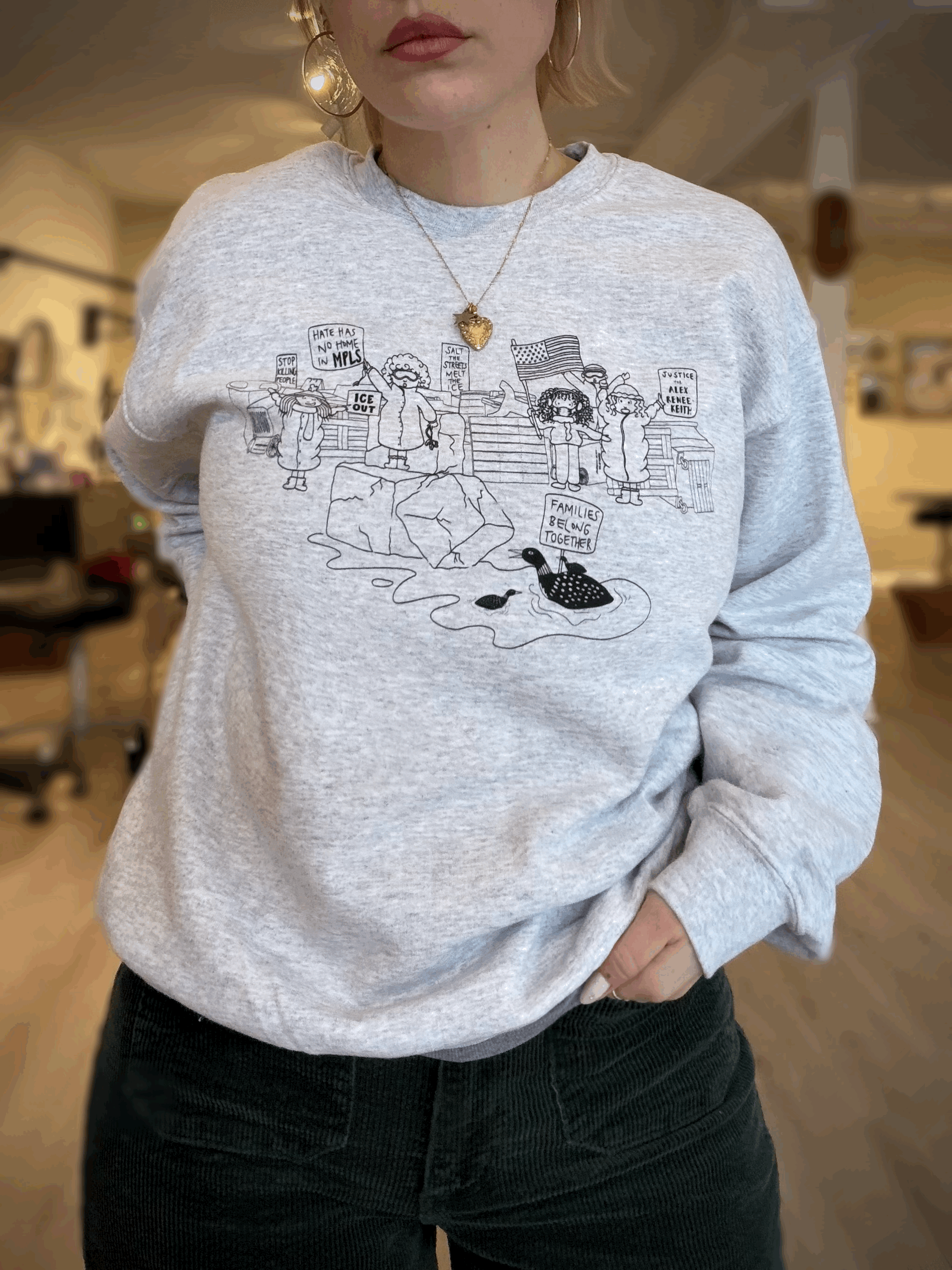 'We keep Us Safe' Crewneck