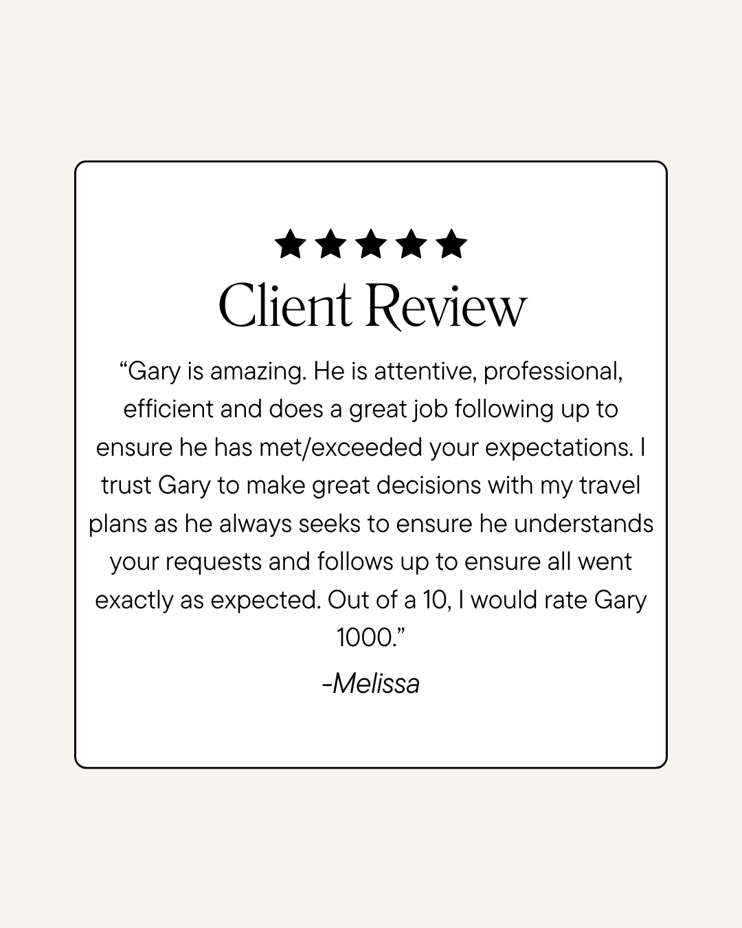 Client Review