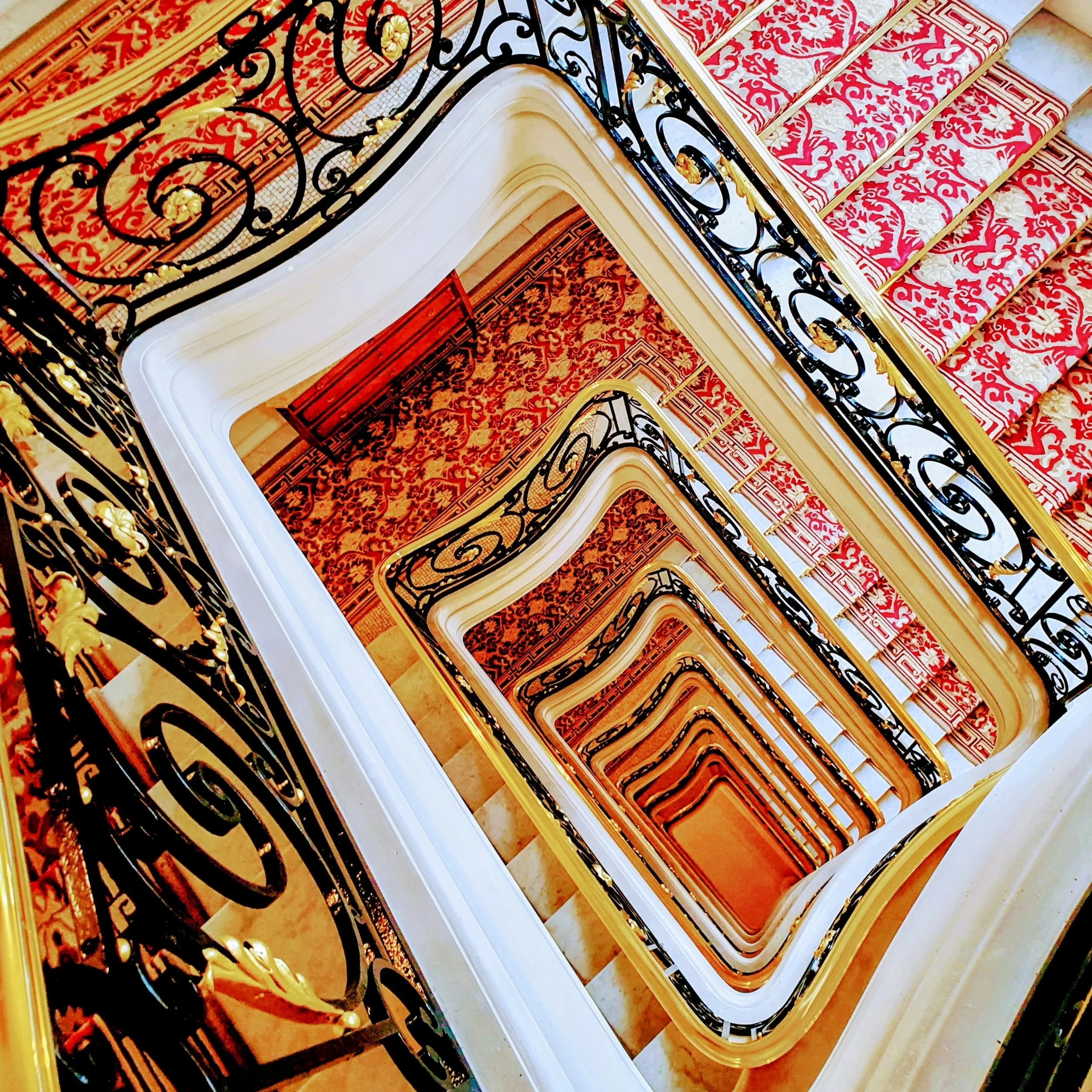 Staircase at Hotel Plaza Athénée