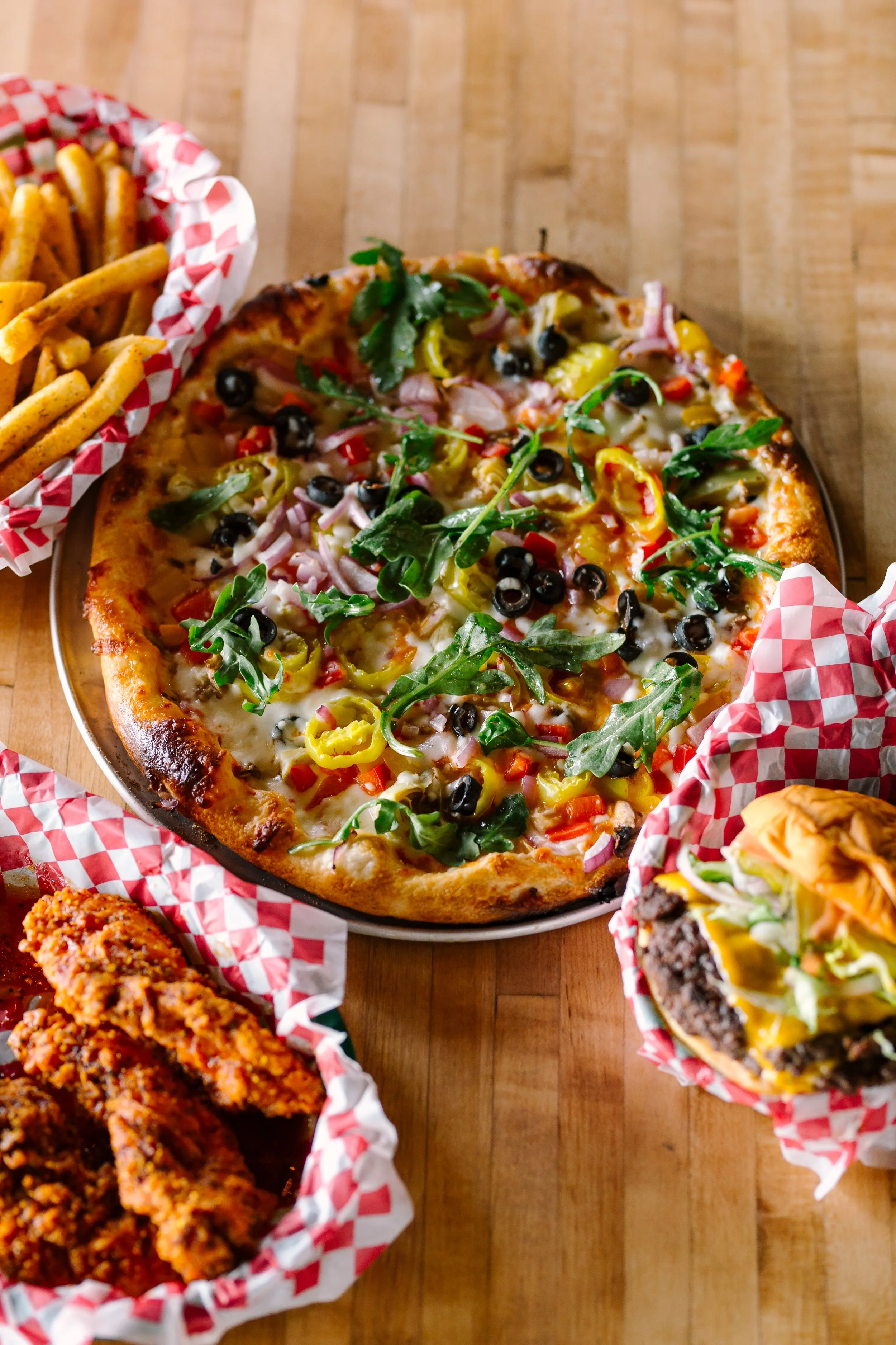 The Harvey Chamblee Veggie Pizza Sports Bar