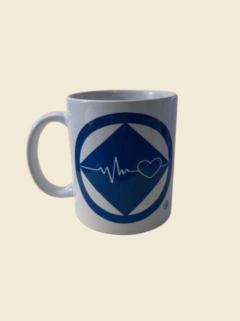 Heart Beat NA Symbol Mug - (Heart Beat Quote)