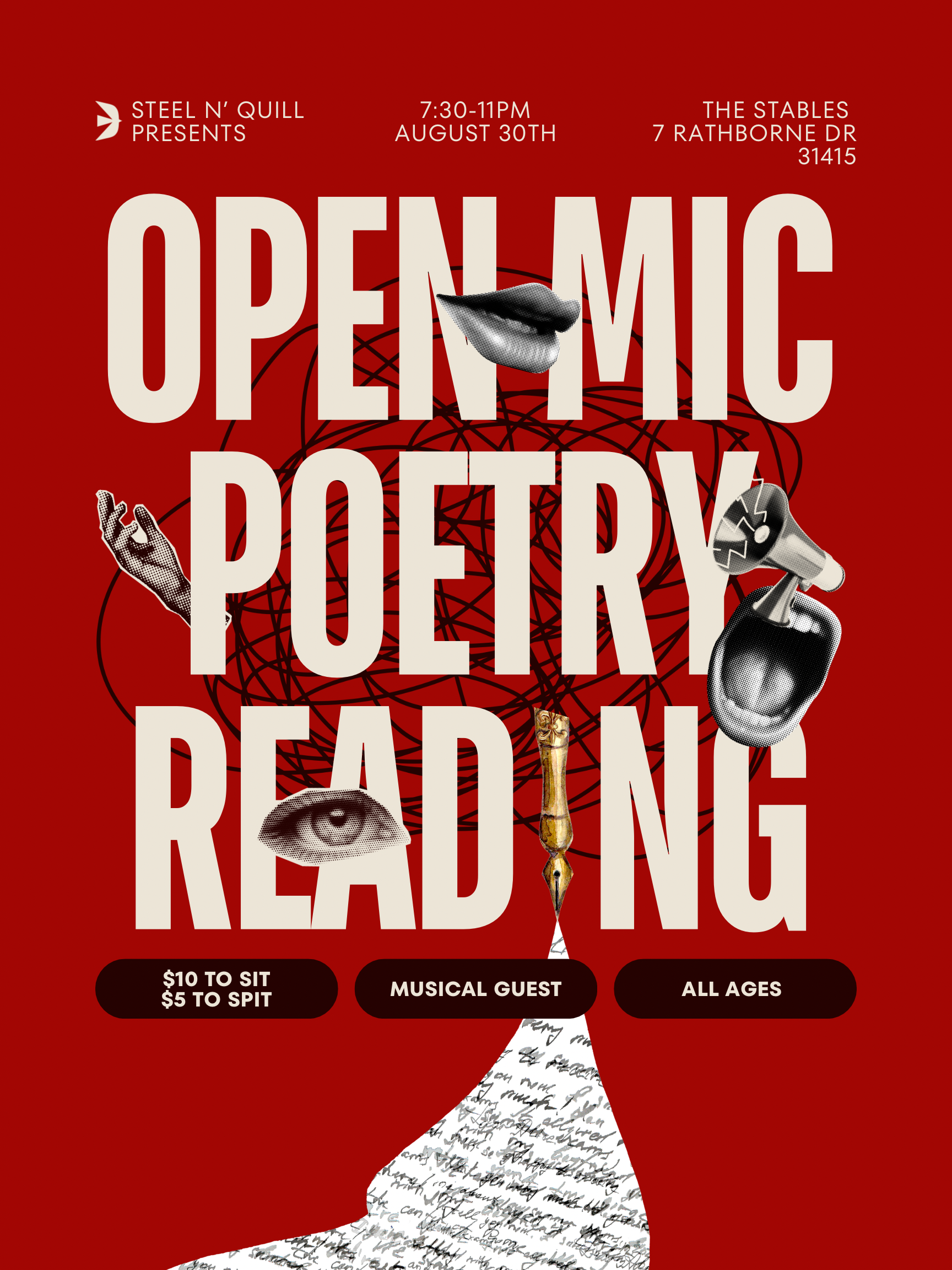Steel n quill collective open mic poetry night