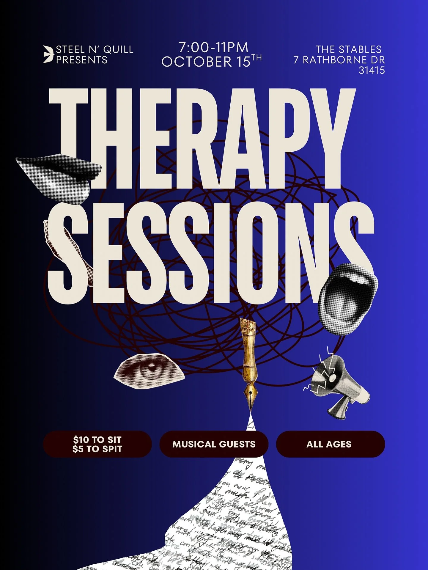🔥 THERAPY SESSIONS — Wednesday, Oct 15 🔥
This one’s gonna be next level. Every session gets bigger, bolder, and the talent showing up is unreal. If you’ve been meaning to come, don’t miss this one.
🎤 Whether you sit back