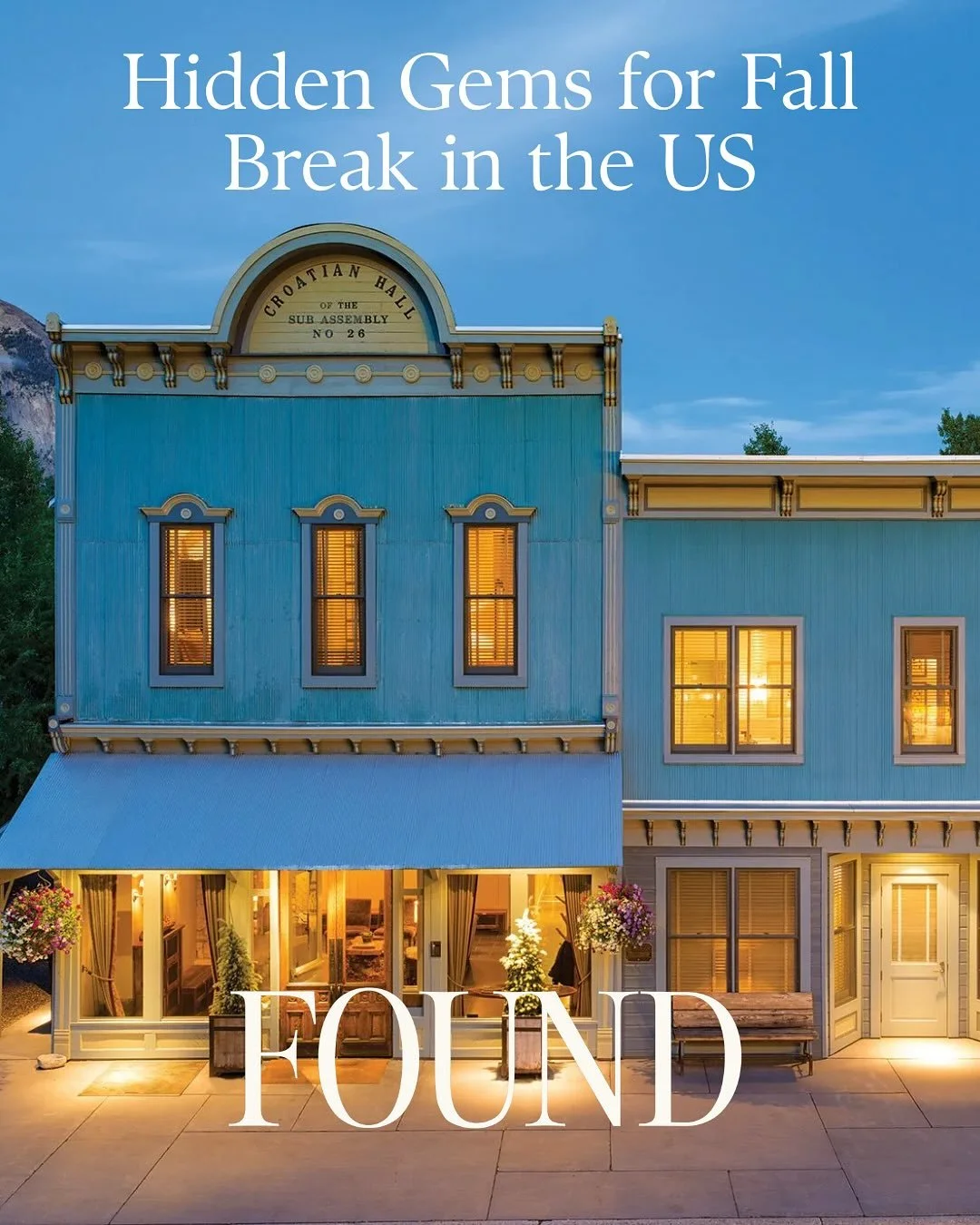 Fall break is calling 🍂✨ Whether you dream of crisp mornings, cozy getaways, or a sun-soaked escape, these hotels are a few of our favorite autumn retreats. 

Let FOUND find the perfect location and get you all the travel perks for your next adventu