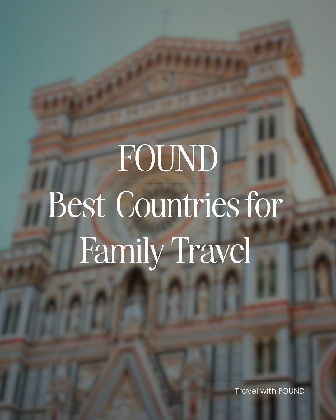 We&rsquo;ve had a wave of inquiries lately from families ready to travel together &mdash; and these are the countries we keep coming back to.

Save this for later ✈️
When you&rsquo;re ready, FOUND will take it from here.