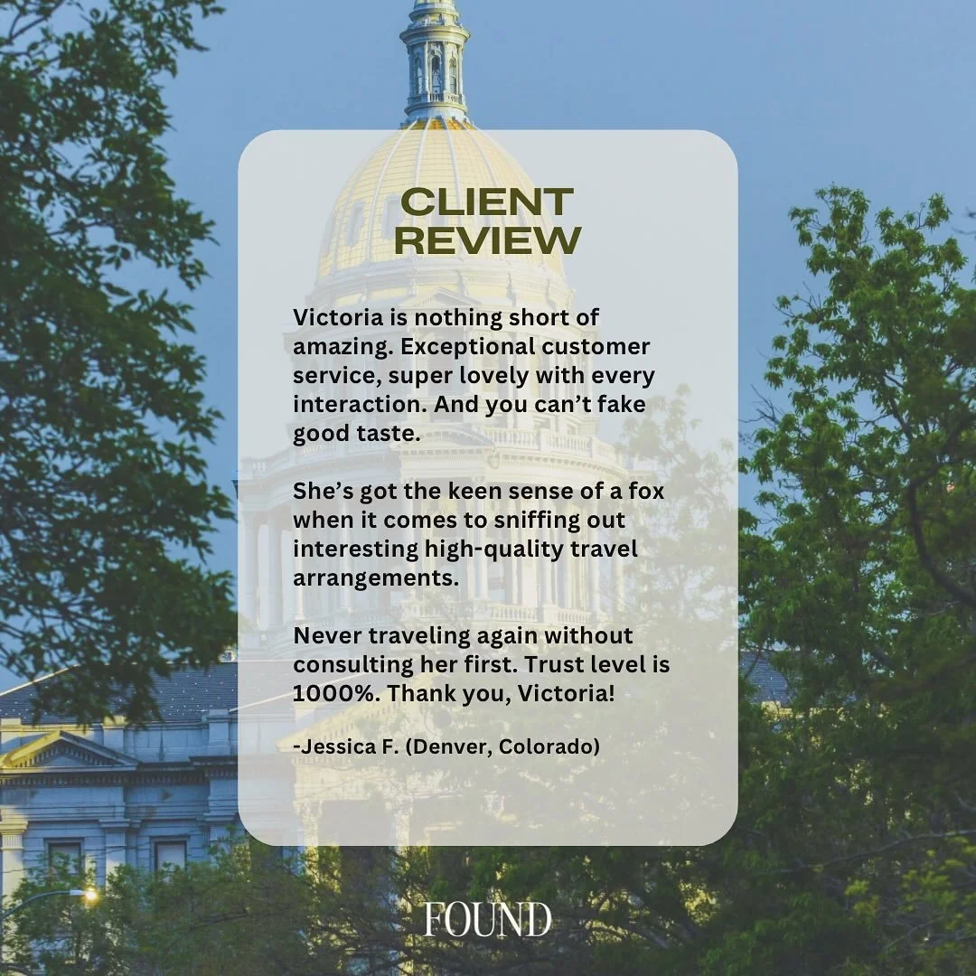 There&rsquo;s nothing we love more than hearing how a trip made someone feel. Thoughtful planning, beautiful places, and details you didn&rsquo;t even know you needed&mdash;that&rsquo;s the FOUND way.