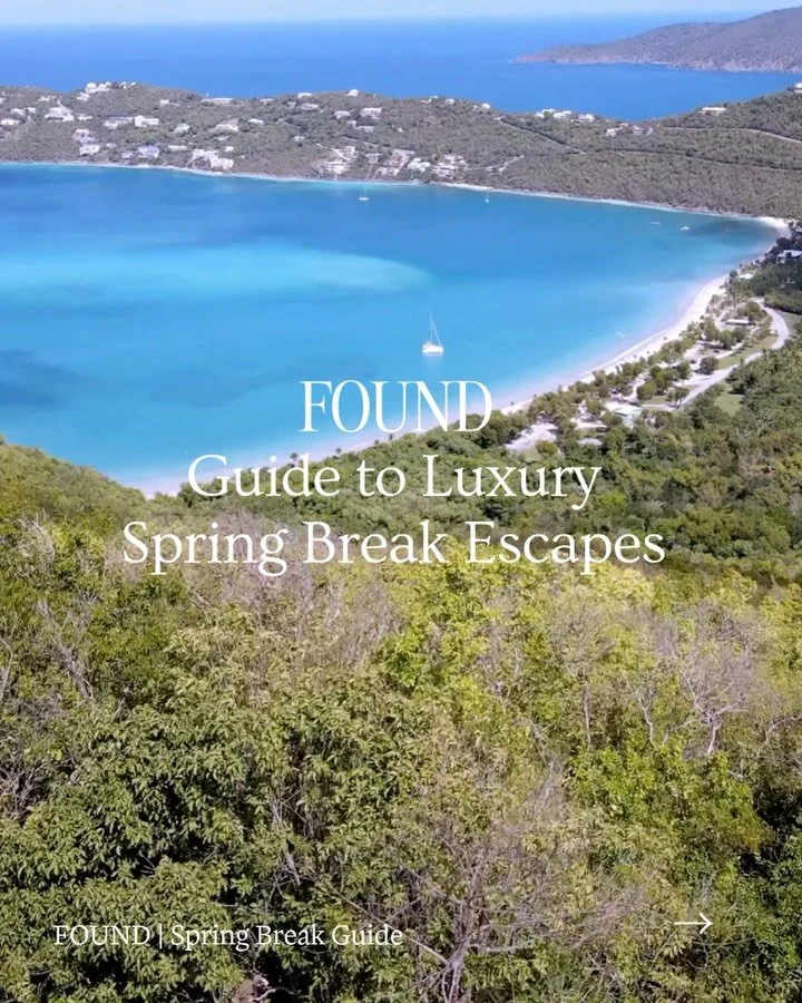 Spring break, reimagined. ✨
From serene clifftop hideaways to barefoot beachfront retreats &mdash; this is FOUND&rsquo;s curated guide to luxury spring break escapes worth traveling for.

Which one are you adding to your wish list? 🌴🏔️