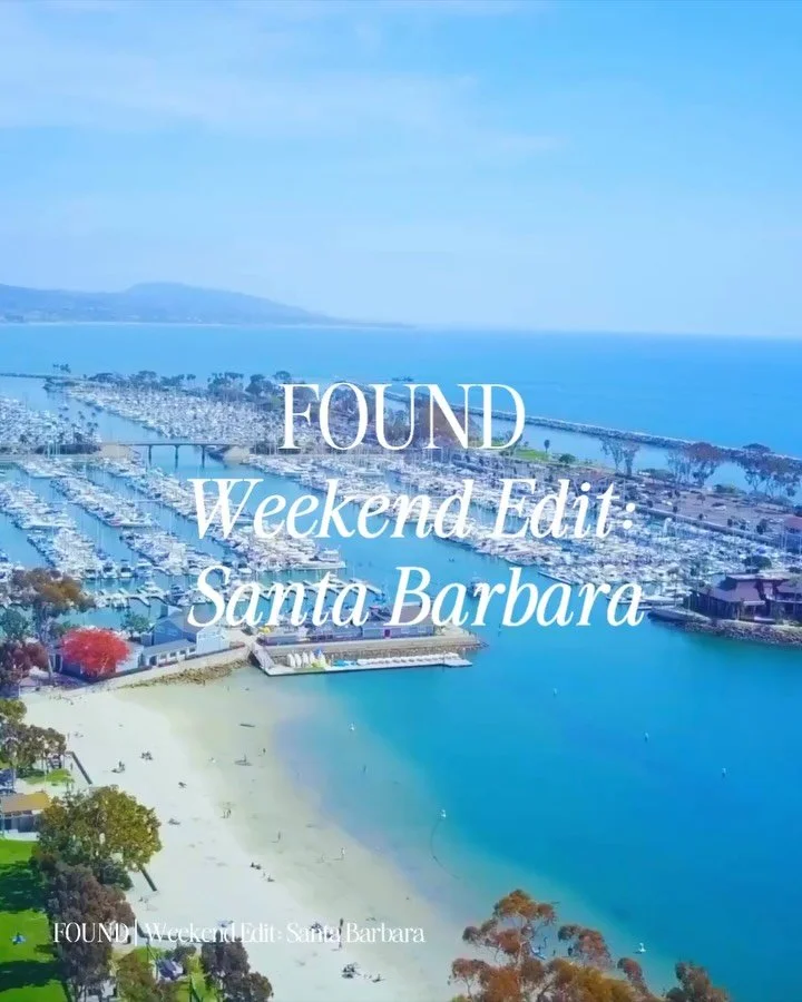 The weekend edit is here: Santa Barbara

Where wine country meets the coast&mdash;days unfold a little slower, and everything feels intentionally easy.

Mornings by the water, long lunches that turn into afternoon wine tastings, and evenings built ar