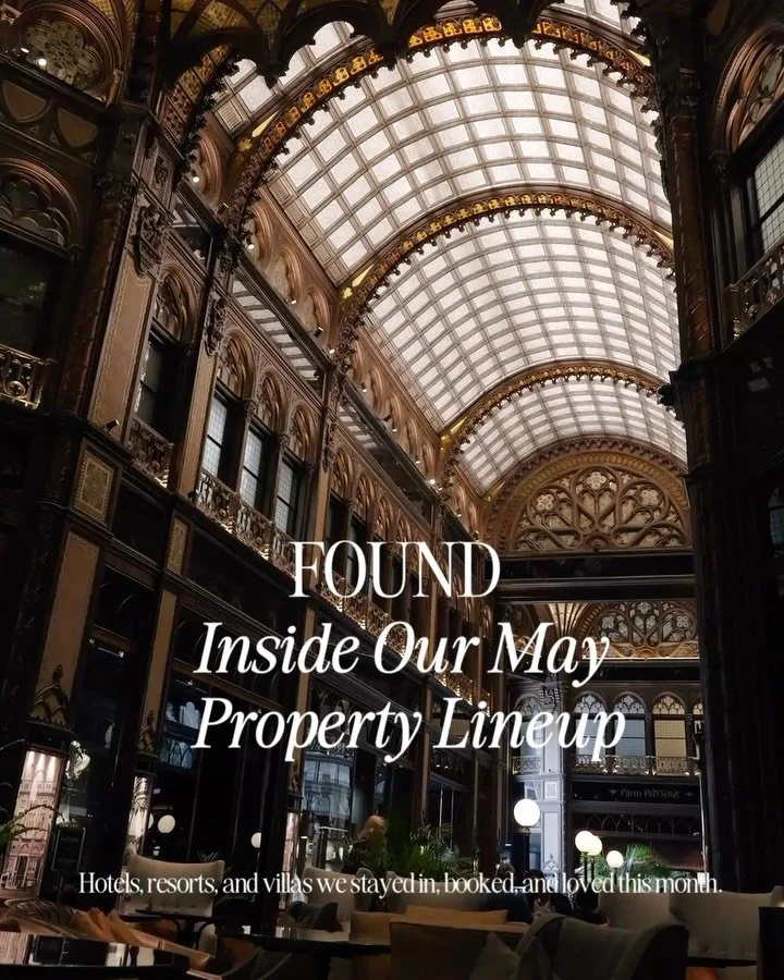 Sometimes we look up at the end of the month and realize just how many places our clients have taken us.

In May, FOUND had travelers checking into hotels, villas, and resorts across 6 countries and 24 properties. Some were bucket-list destinations, 