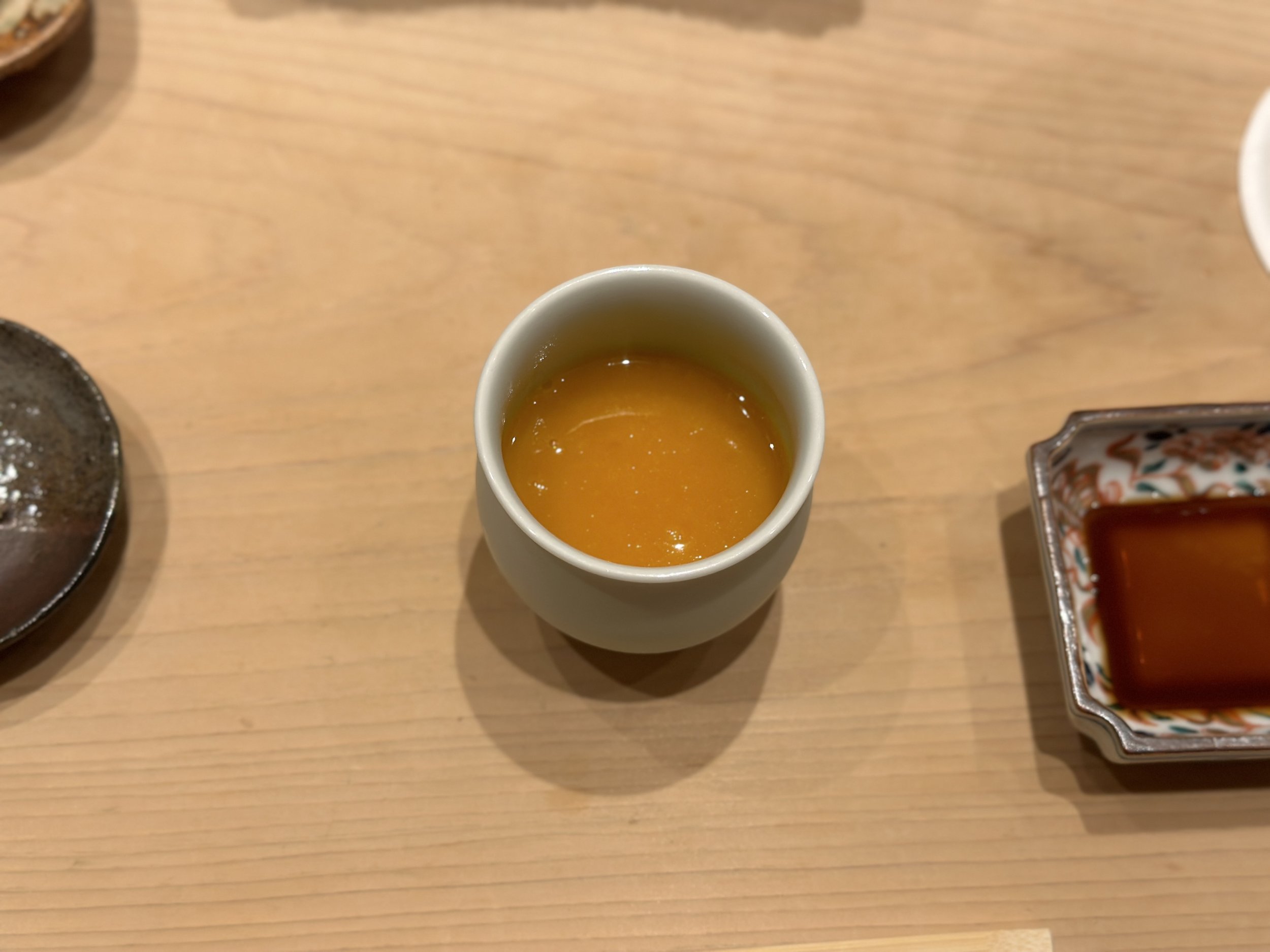 Seafood pumpkin broth