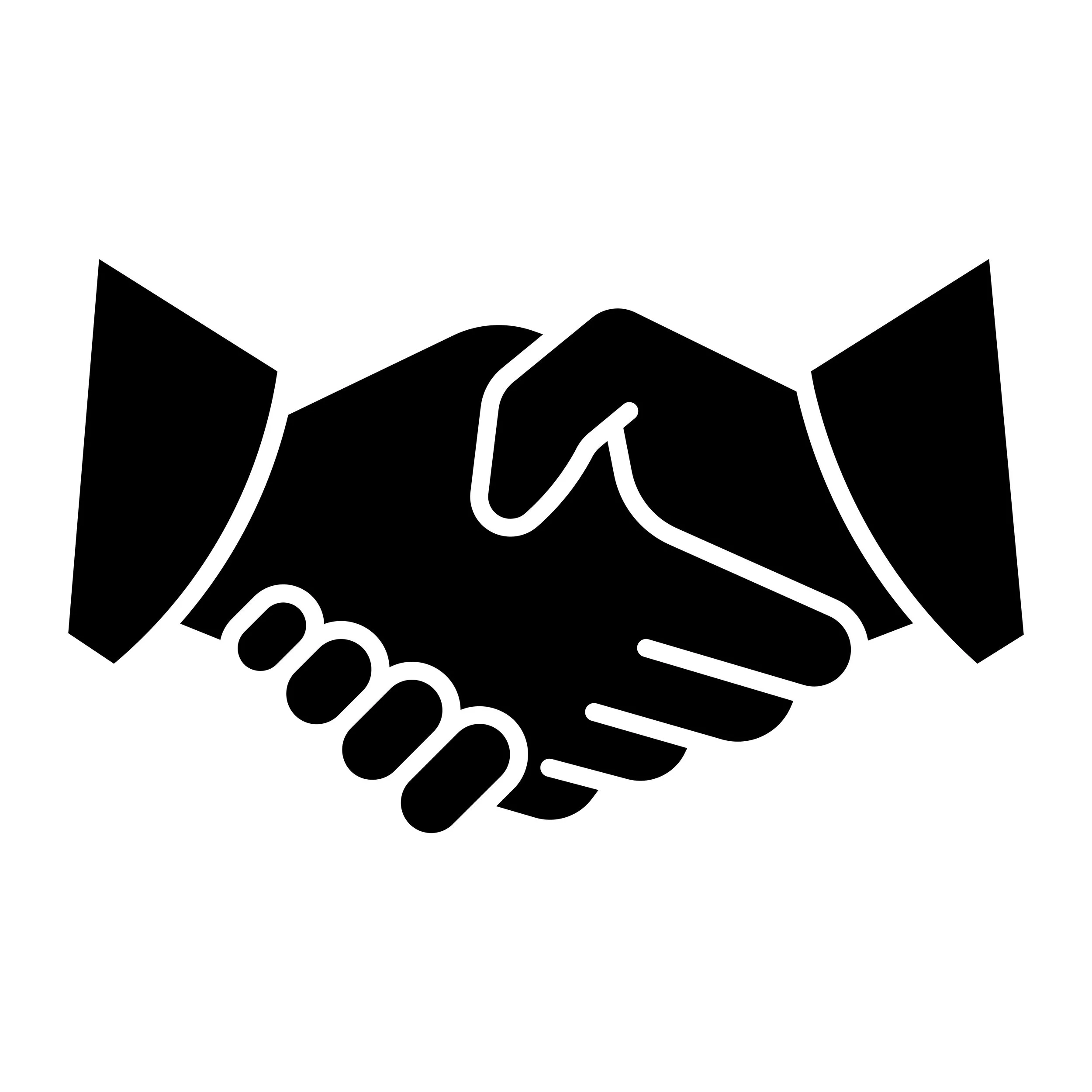 Icon of a handshake representing commercial pest control services.