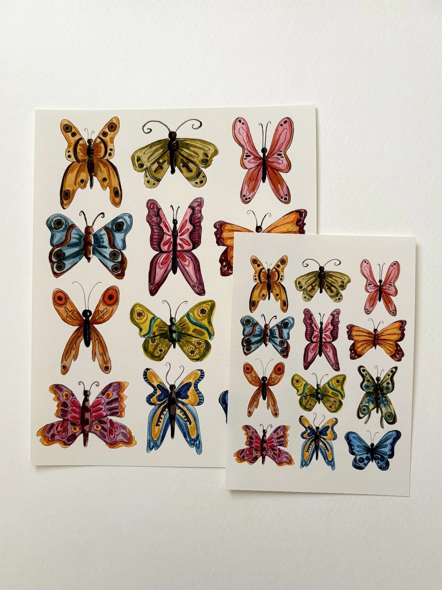 NEW PRINTS! I&rsquo;ve been obsessing over butterflies lately- and you guys are loving them too. Check out these adorable prints featuring several of my original mini painted butterflies🦋

I also have 2 new floral prints, and some new UNG Price Memo