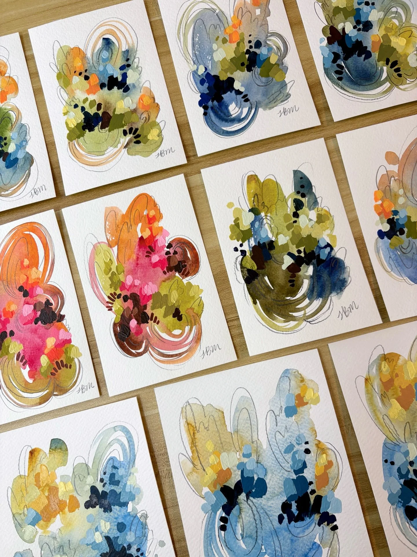 Some of my favorite minis EVER are in my new collection dropping at @spotlightonart 🤩🤩

Check out their page &amp; come to the show! January 26-31. I&rsquo;m honored to showcase my biggest abstract collection yet- alongside many other fabulous arti