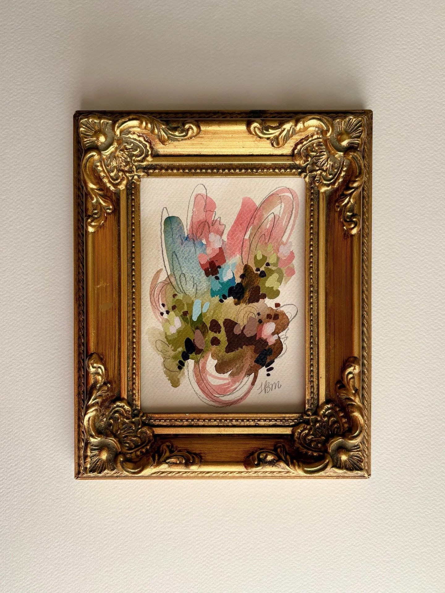 To say that I&rsquo;m obsessed with this antique frame is an understatement🤩 There&rsquo;s just something about the old + contemporary juxtaposition.

This piece and many more (framed &amp; unframed) will be dropping at @spotlightonart at the end of