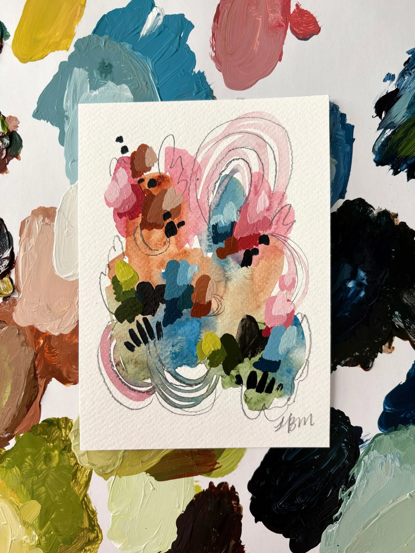 What&rsquo;s your favorite? I&rsquo;m playing with colors that just spark joy- because that&rsquo;s totally something the world can use more of💕✨

Springy abstracts are coming your way soon. Sign up for my email list on my website to be the first to