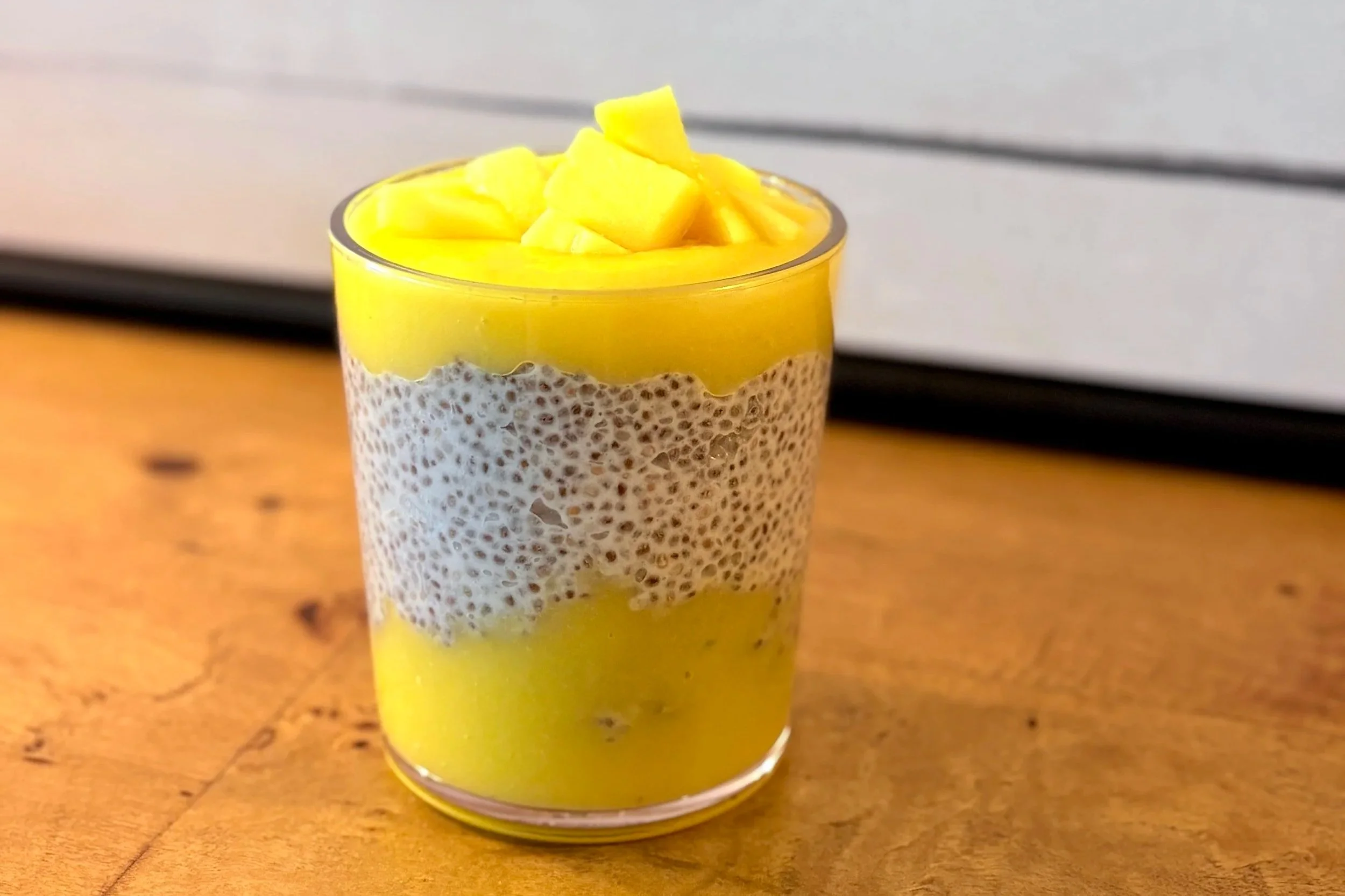 Mango Coconut Chia Seed Pudding 