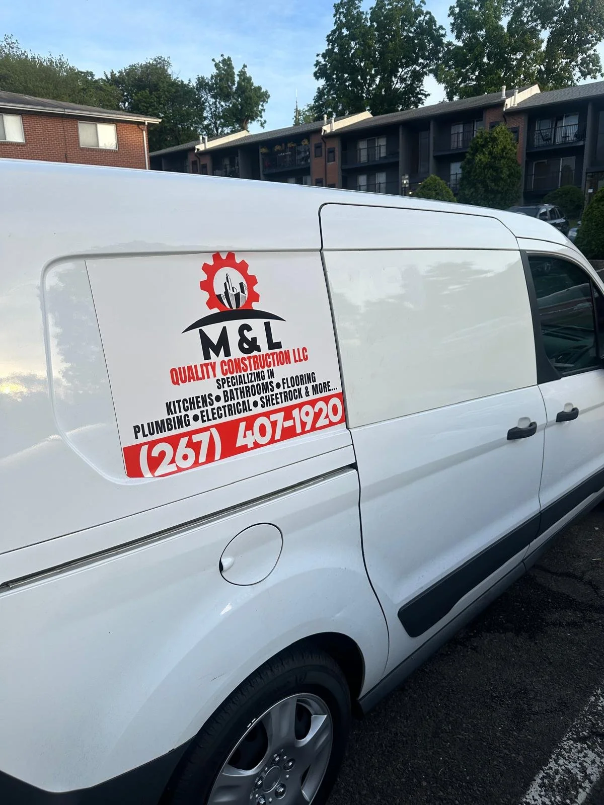M&L Quality Construction LLC Business Van