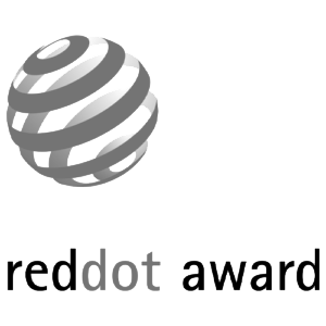 The Reddit Logo with a 3D spherical design and the words 'reddot award' underneath.