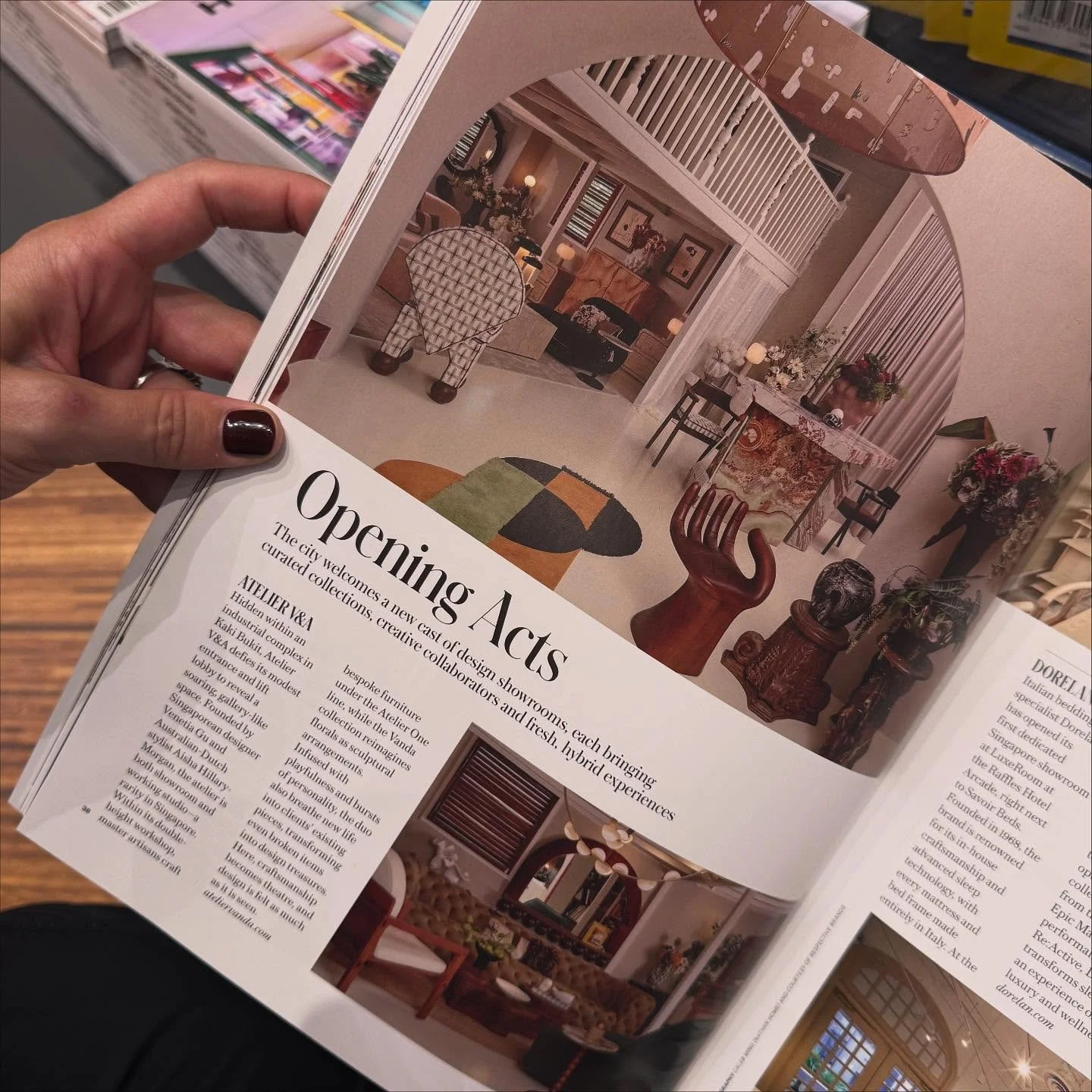 &ldquo;Hidden within an industrial complex in Kaki Bukit, Atelier V&amp;A defies its modest entrance and lift lobby to reveal a soaring, gallery-like space.&rdquo; 

Thanks for sharing our opening act @tatlerhomes 🙌🏼

&ldquo;Founded by Singaporean 