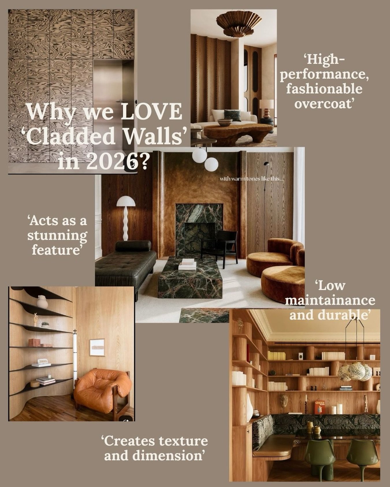 Why we are drawn to cladded walls in 2026.
They add depth without noise. Warmth with softness. And allow walls to become architectural rather than passive.
A material decision that does the heavy lifting quietly.
 #ateliervanda #materialleddesign #in