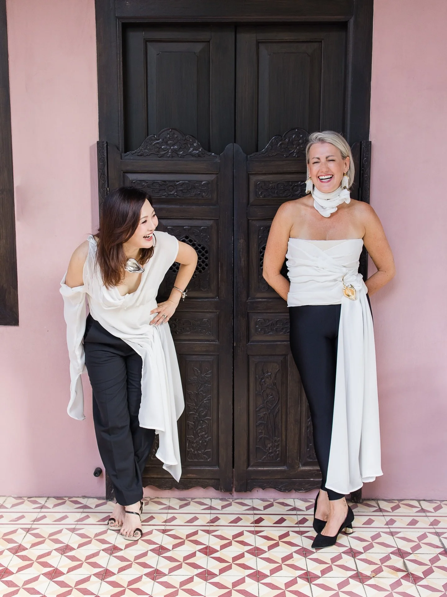 If you are not enjoying the process, it shows.
We believe the energy you create with becomes part of the piece itself.

These tops are part of a collaboration with a fabulous Singapore designer @reabyrhea &mdash; a meeting of minds, materials and ide