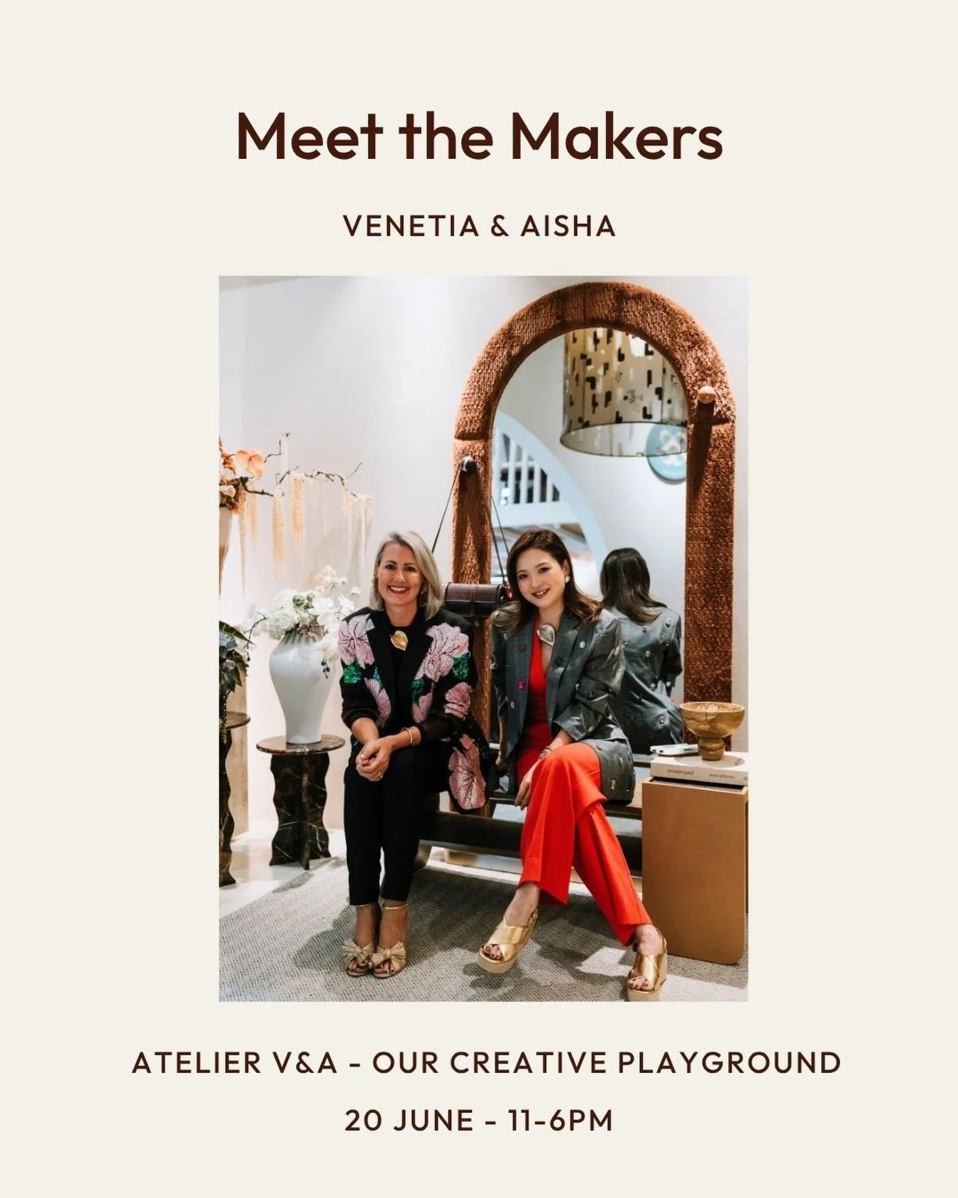 Meet the makers.
Part showroom. Part studio. Part ongoing conversation around design, craft and storytelling.
We are opening the space for one day only and would love to welcome you in.

📷 @juanmoleyfotologue 

#ateliervanda #singaporedesign #design