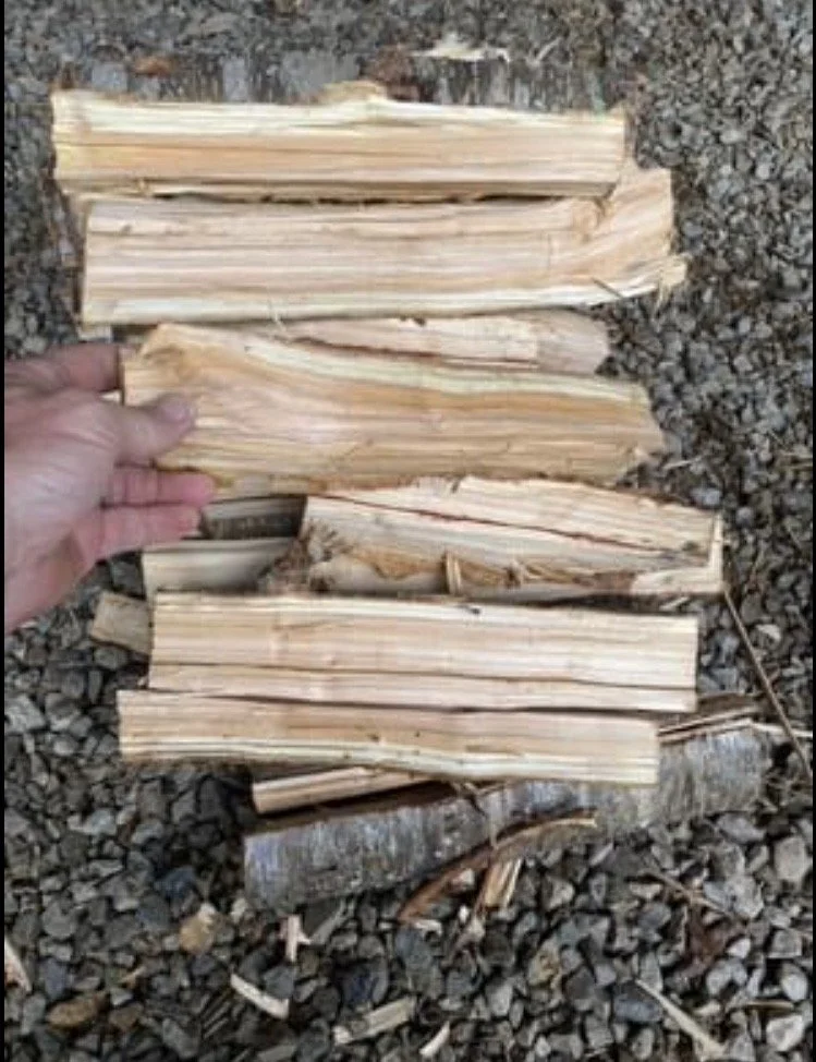 Peachwood splits for smoking meats, 10-lb. bag