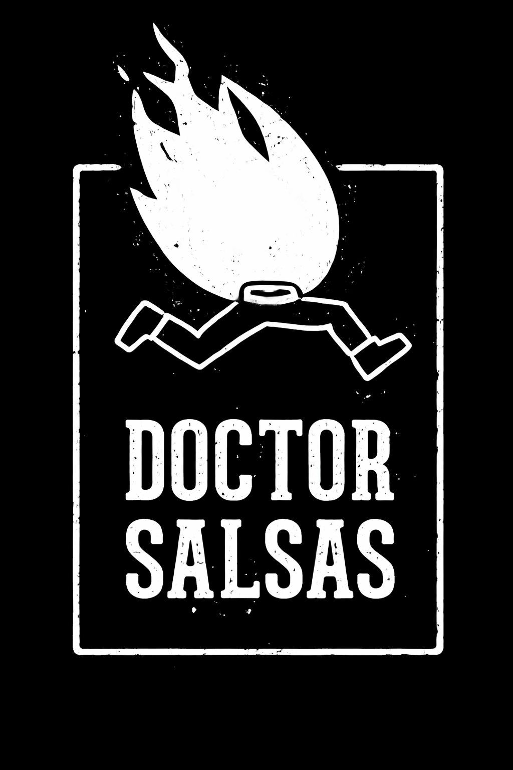 Doctor Salsas logo in zwart-wit.png