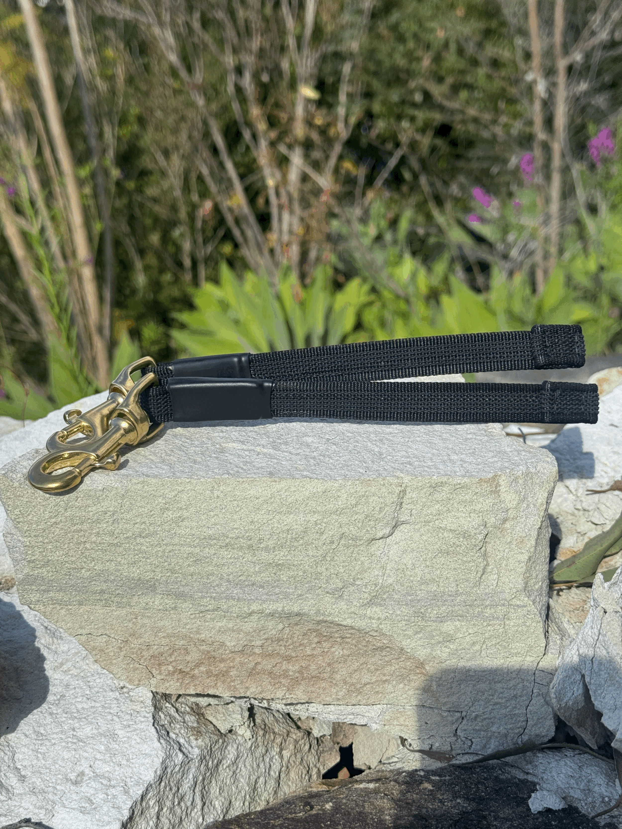 Gripper Tab Leash - Brass Hardware