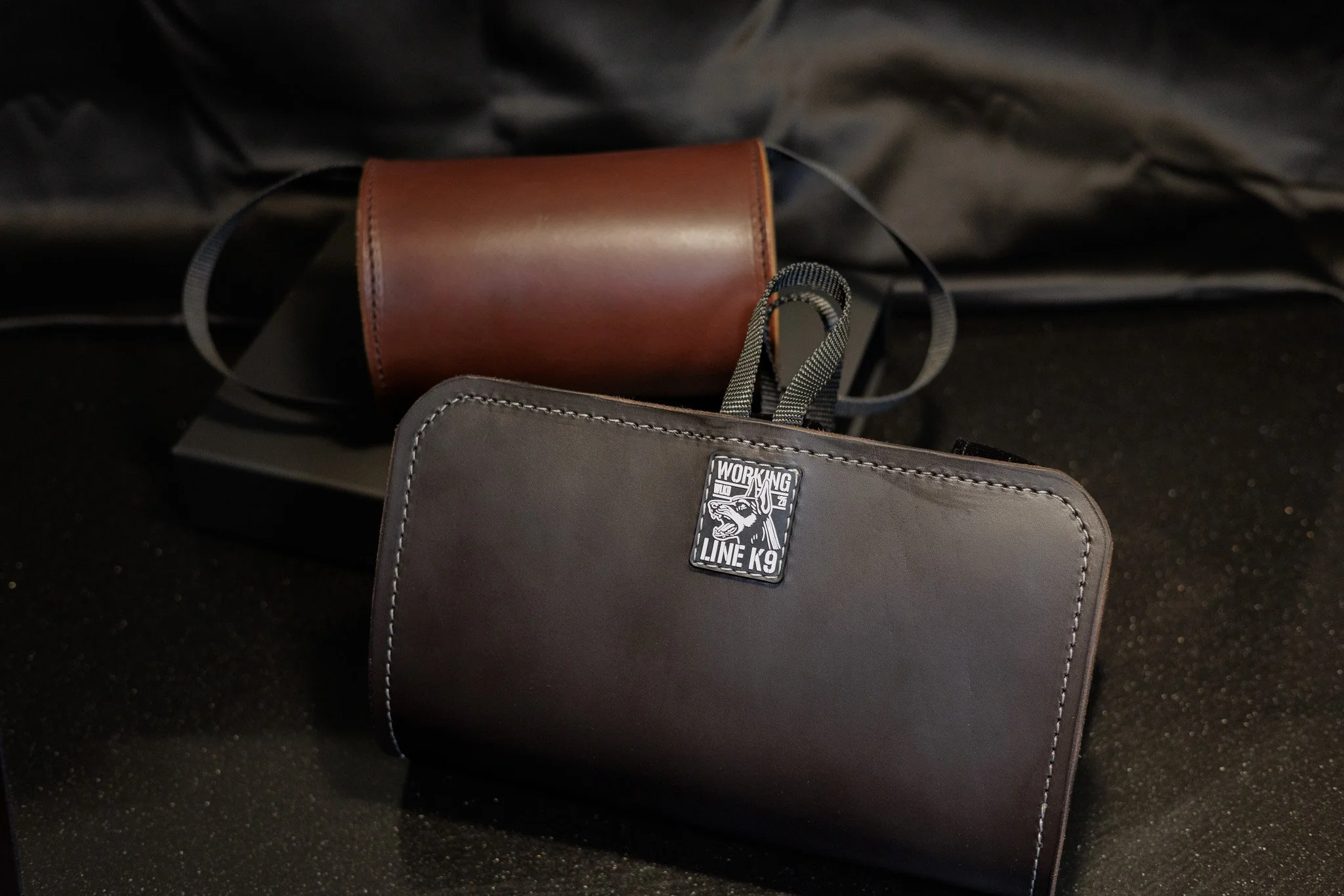 4.5mm Thick Leather Roll + Leather Bite pillow cover