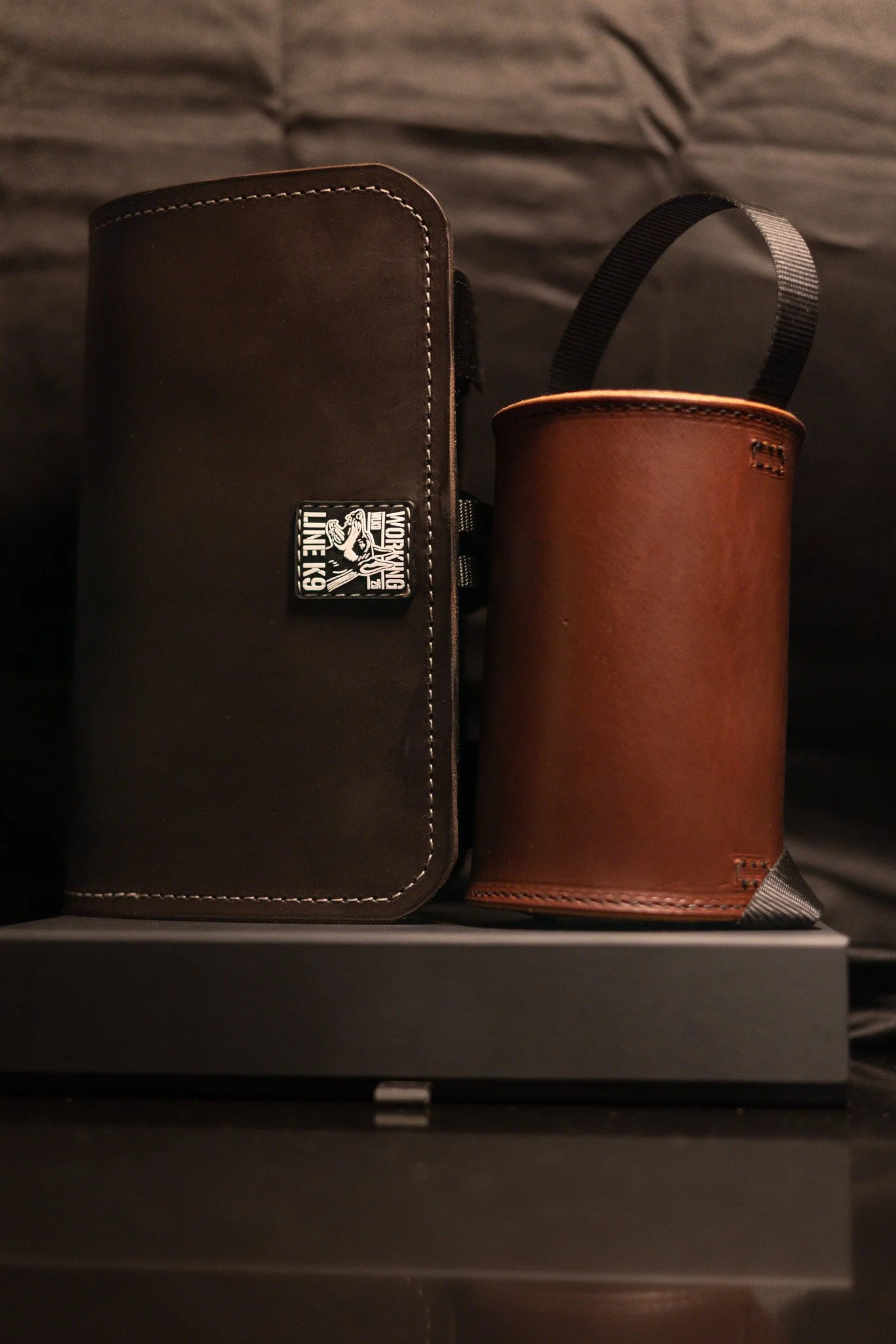 4.5mm Thick Leather Roll + Leather Bite pillow cover