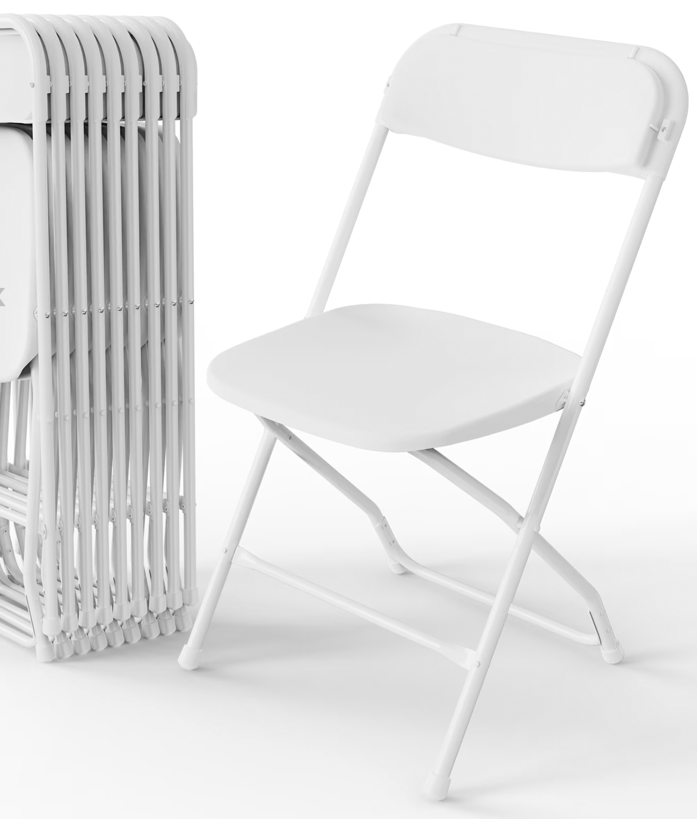 Premium White Foldable Chair