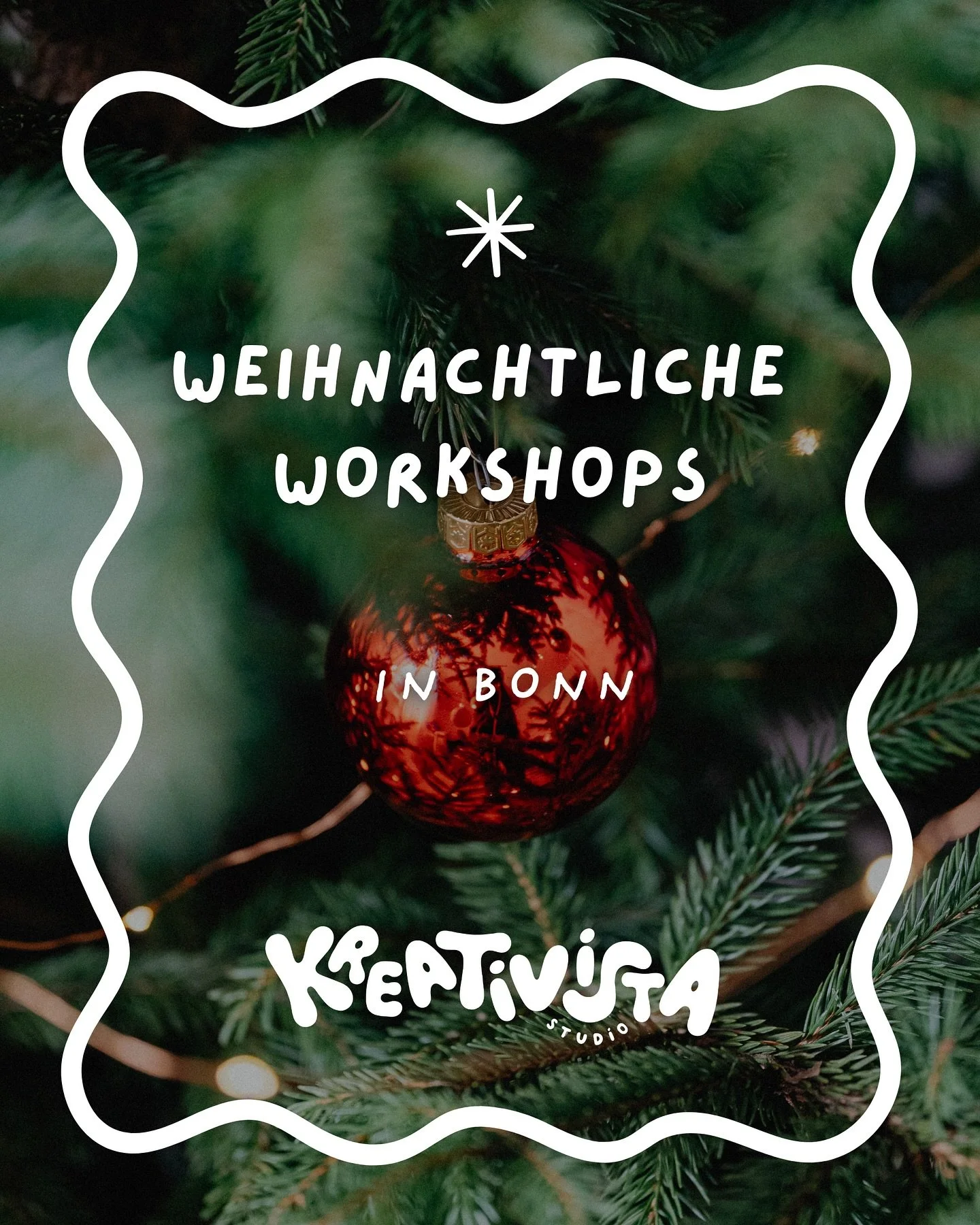 ✨ Weihnachtliche Workshops im Kreativista Studio ✨

Die sch&ouml;nste Zeit des Jahres r&uuml;ckt n&auml;her&hellip; und damit auch der perfekte Moment, kreativ zu werden! 🎄 Lass dich von der festlichen Stimmung verzaubern und genie&szlig;e eine gem&