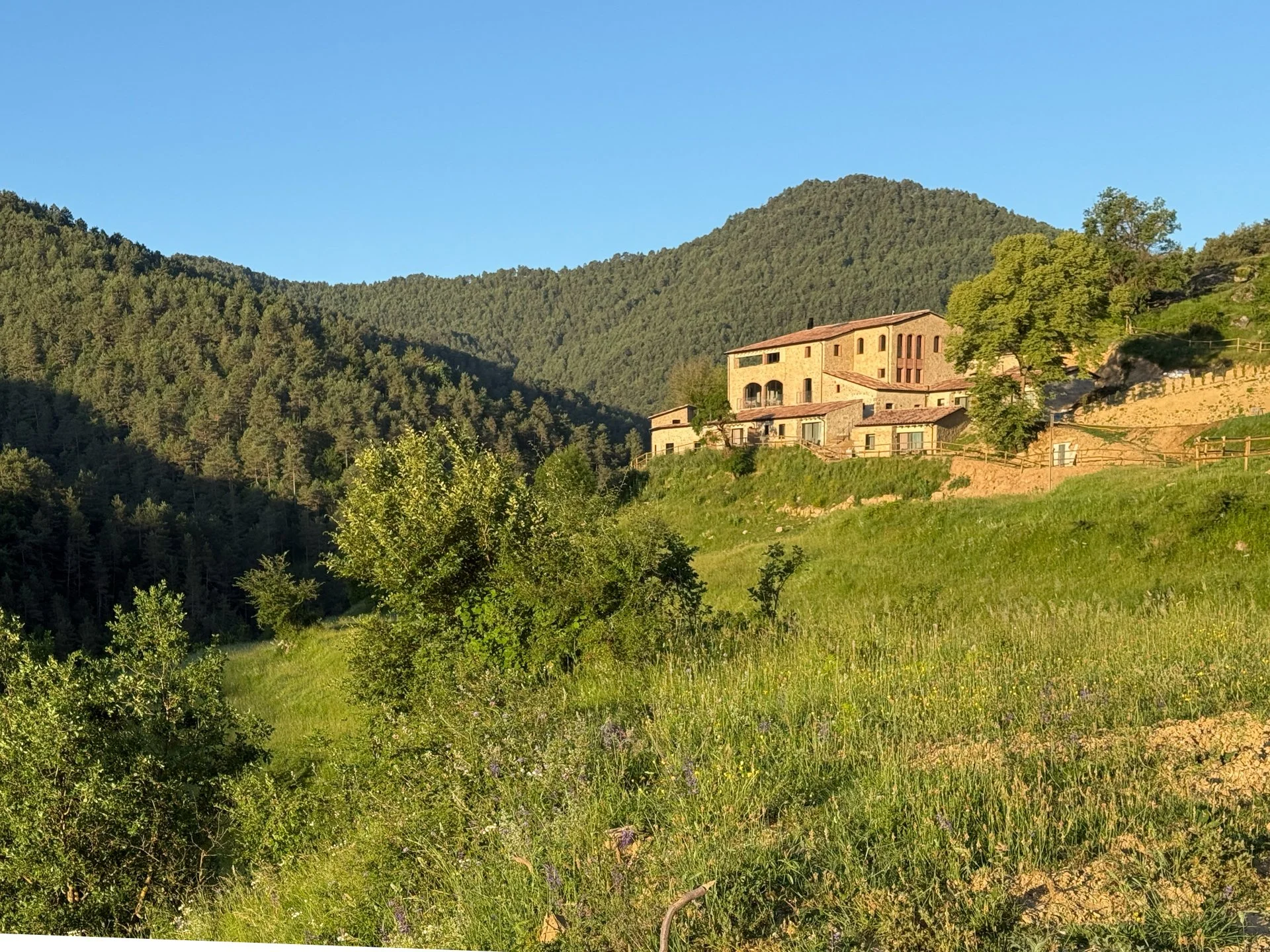 Private forest trail at Seven By Bussacs, luxury boutique hotel in the Spanish Pyrenees