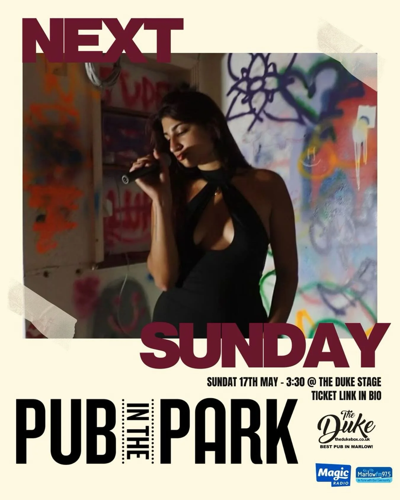 PUB IN THE PARK, Marlow 🎶 Sunday 17th May @ 3:30 @the_duke_marlow stage! Tickets in bio. @pubinthepark