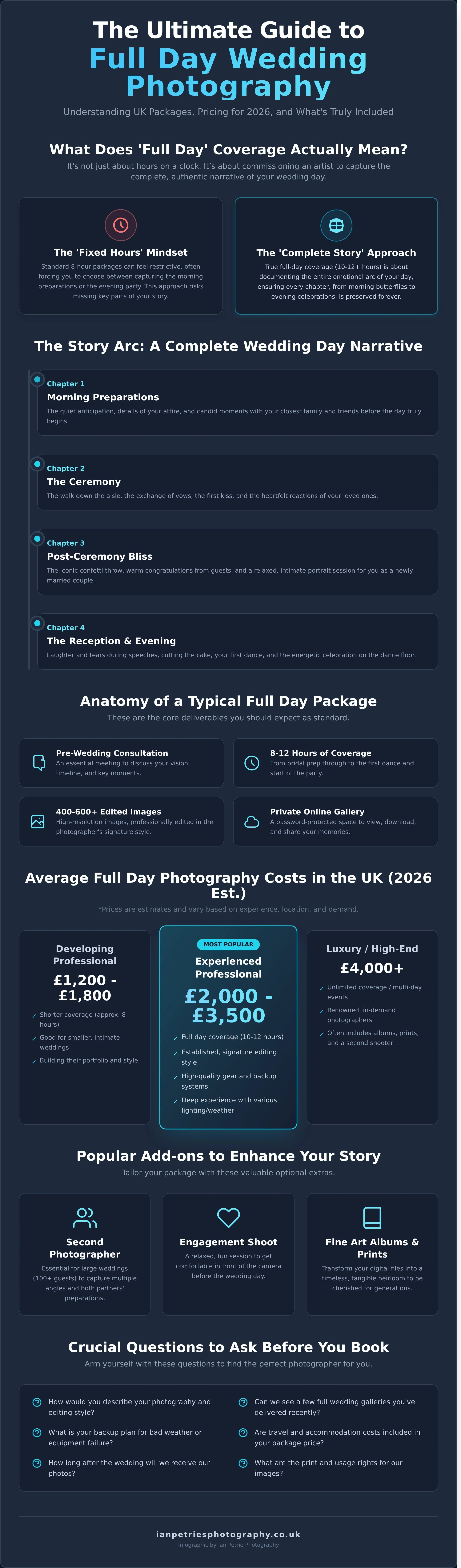 Full Day Wedding Photography Packages UK: The Complete 2026 Guide