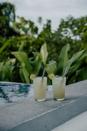 HYROX drills in a tropical setting.