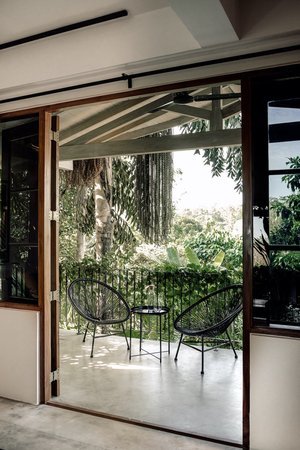 Functional gym space at a wellness retreat.
