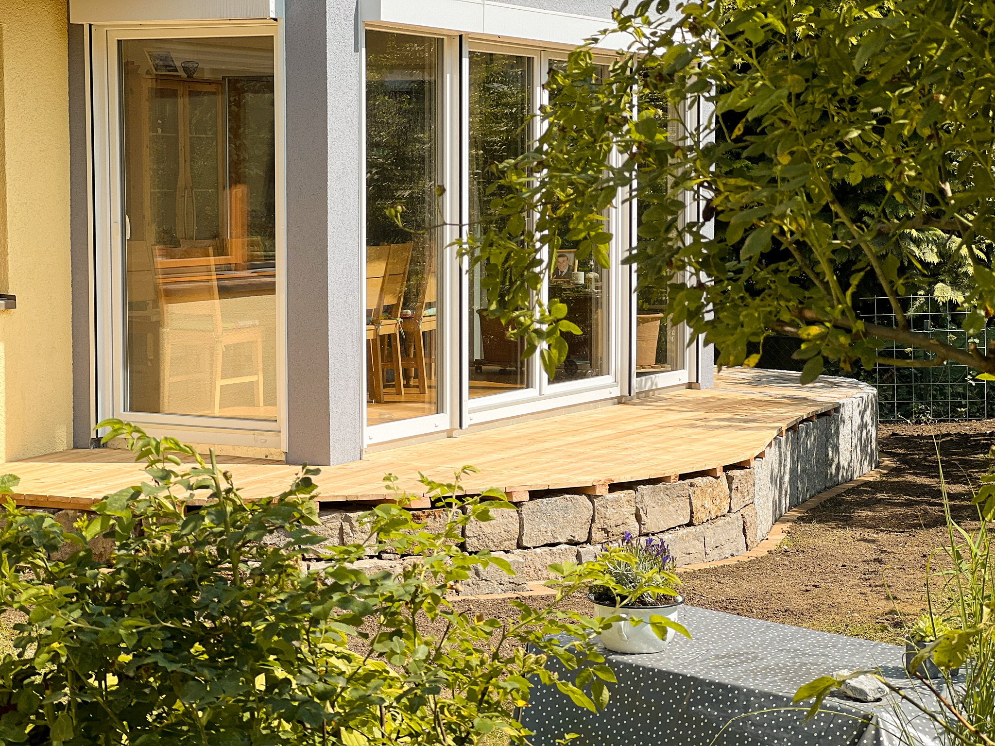 runde Terrassenerweiterung