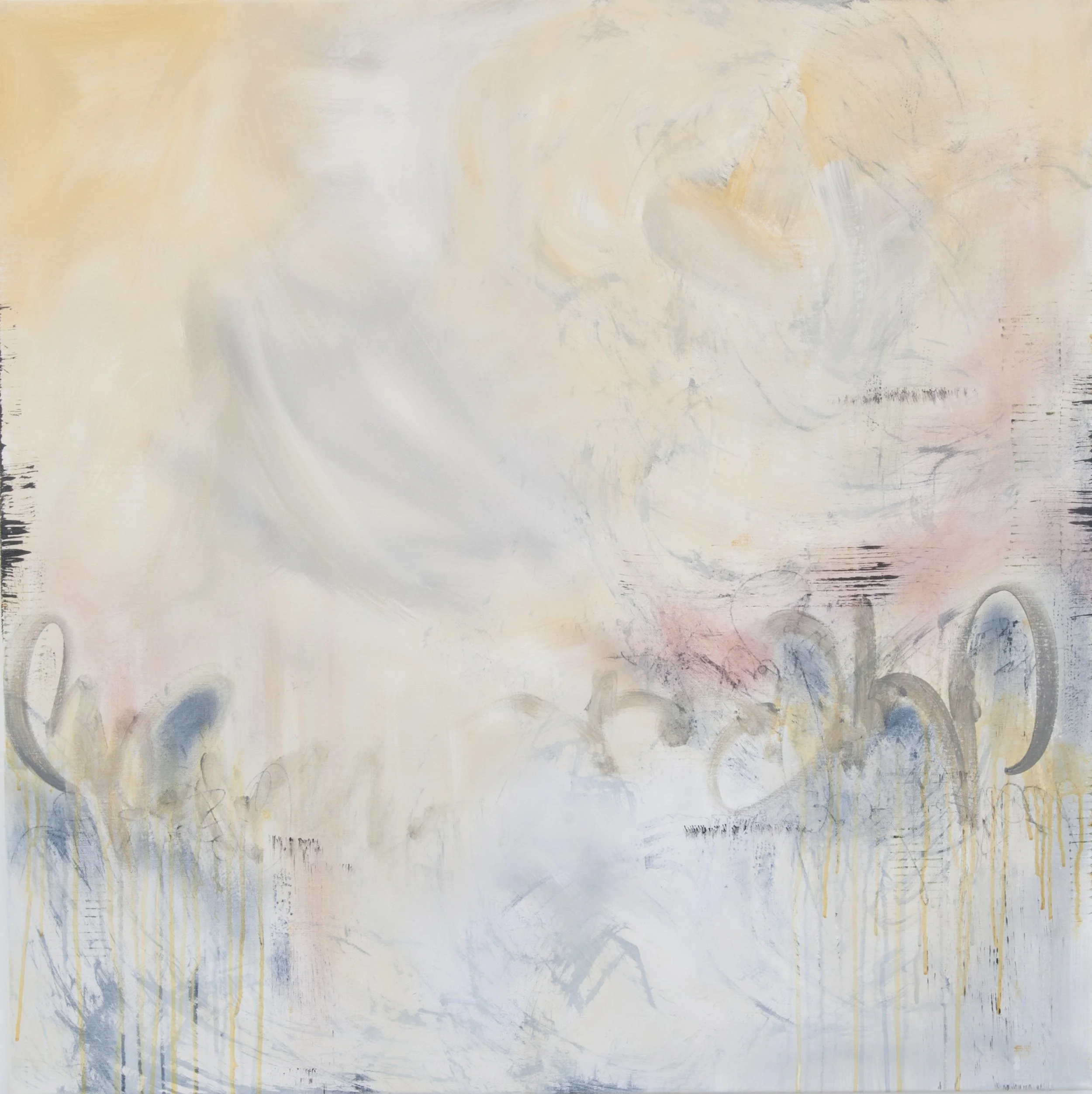 Sailing Through The Mists Of Monday’s Morning
Acrylic, Ink on canvas 2019
36" x 36" - Available for purchase