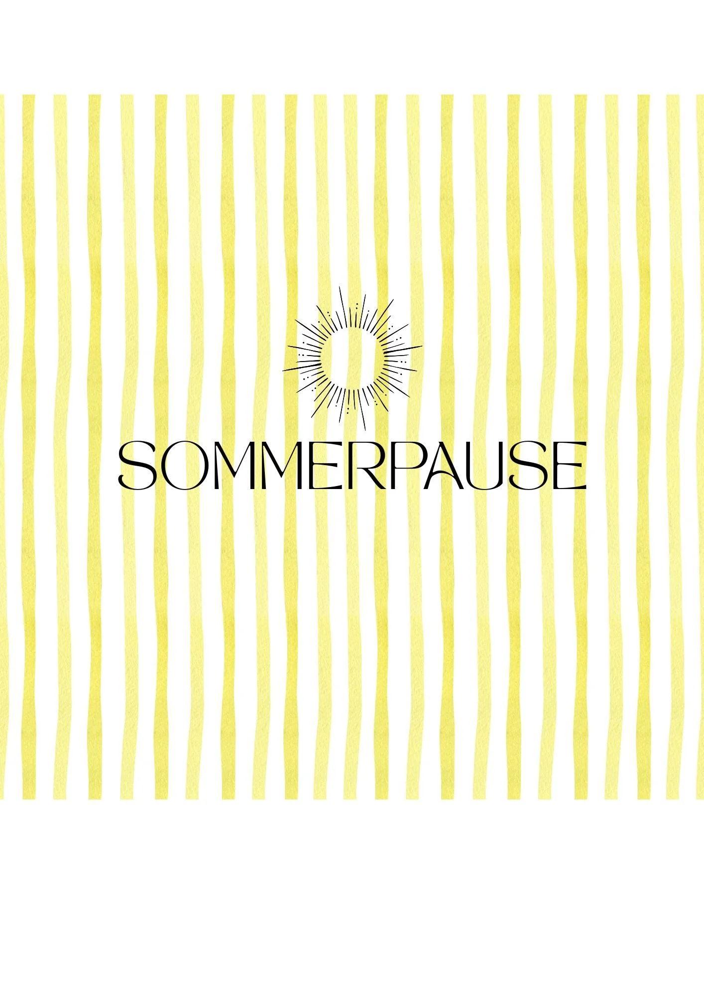SOMMERPAUSE