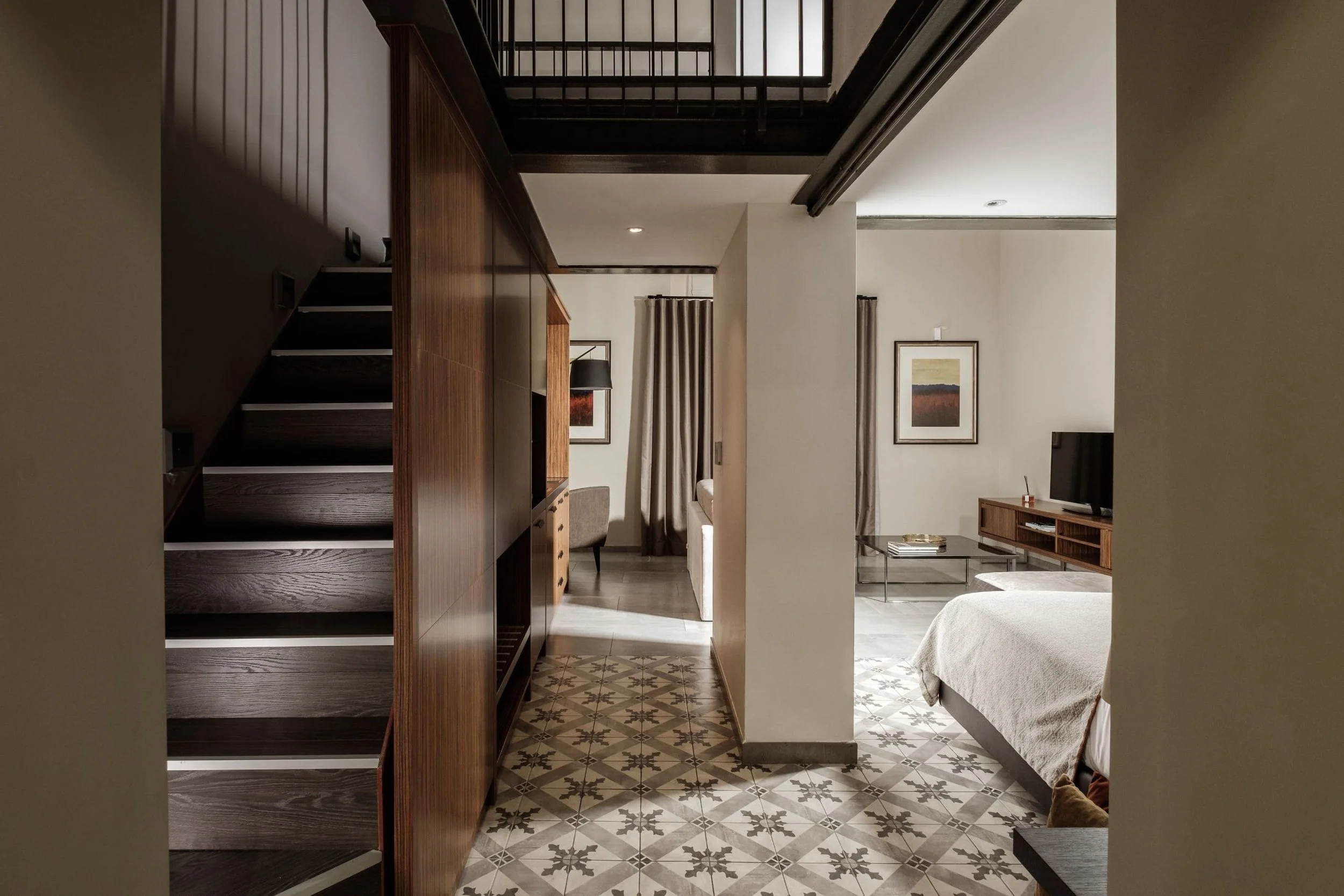 BALCONY SUITE - An elegant suite designed for comfort and ease, featuring refined interiors and a relaxed residential atmosphere ideal for unwinding in the heart of Valletta.