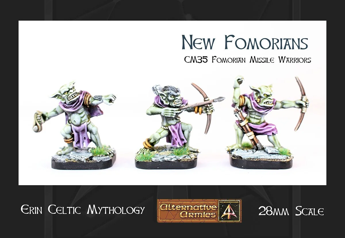 Fomorian Missile Warriors new for 28mm Erin Celtic Myth