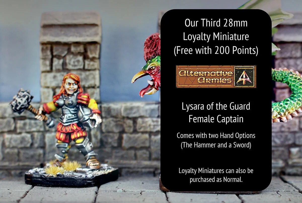 Lysara our third Loyalty Reward Miniature!