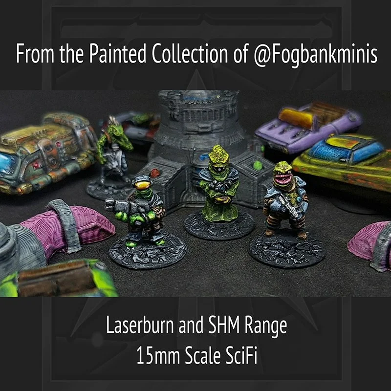 FogbankMinis paints Laserburn and SHM 15mm