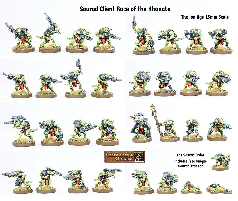 Saurad Lizardmen new for 15mm Ion Age!
