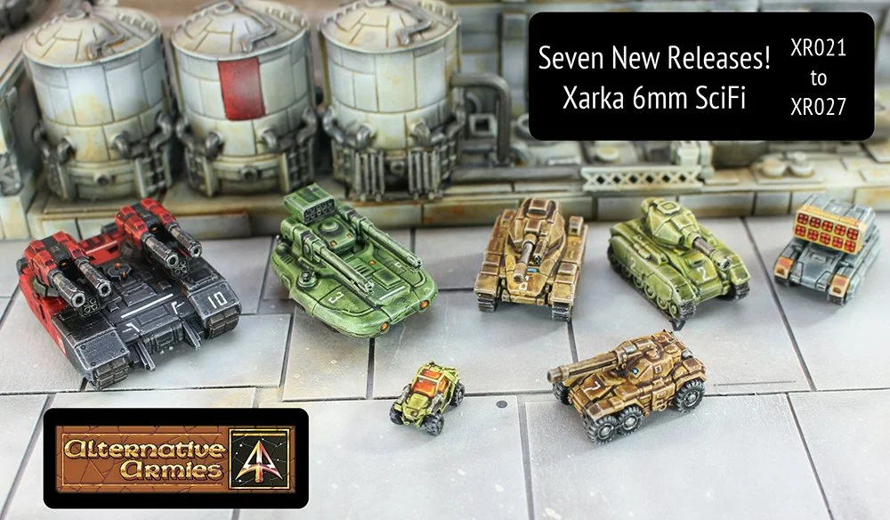 Seven new for Xarka 6mm Science Fiction!