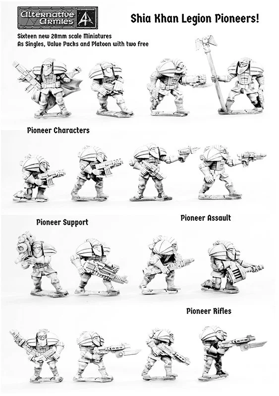 Legion Pioneers new for 28mm Ion Age!